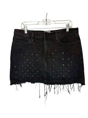 Frame denim skirt with Swarovski Crystal embellishments - Size 33